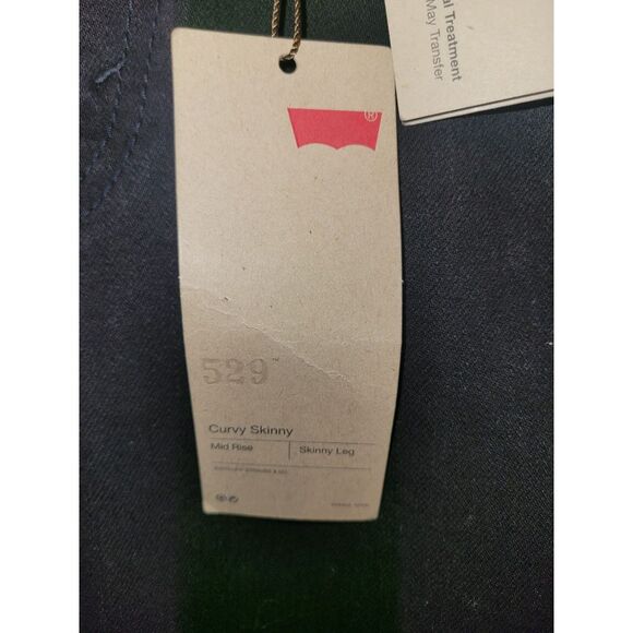 Levi 529 Womens Size 8 Black Curvy Skinny NWT Jeans CB6/52 - Picture 4 of 10
